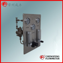 LZB-DK-2-M-RA-8-P purge set  glass tube flowmeter with permanent flow valve [CHENGFENG FLOWMETER] high accuracy Chinese professional manufacture  stainless steel plate